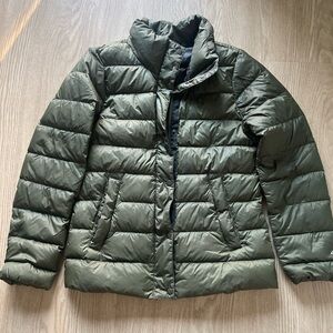 Olive Green Puffer Jacket size Small